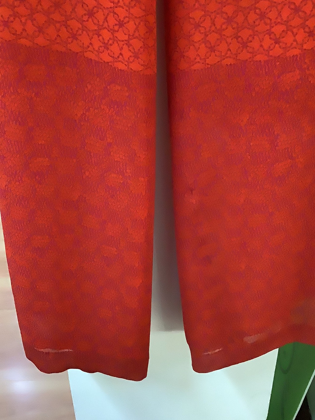 214006 PANTALÓN NARANJA ESTAMPADO