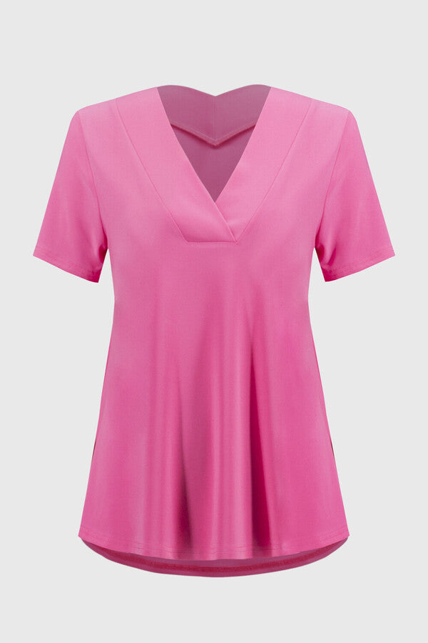 BLUSA ROSA/ROJO/FIUSCHA CUELLO V 251125