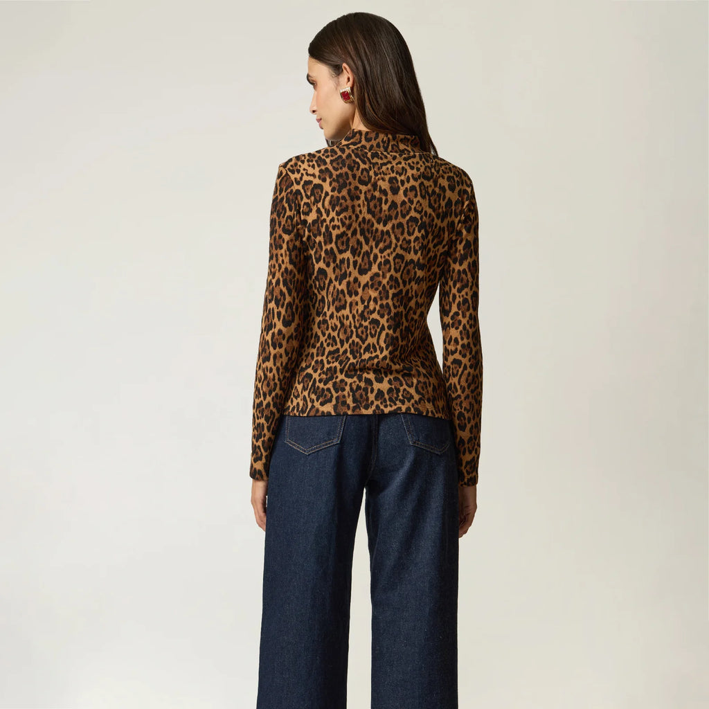BLUSA CAMEL ESTAMPADA R22552