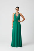 VESTIDO LARGO VERDE 8486