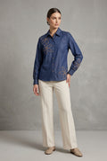 BLUSA CAMISERA AZUL 2901