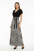 VESTIDO NEGRO ESTAMPADO 9129