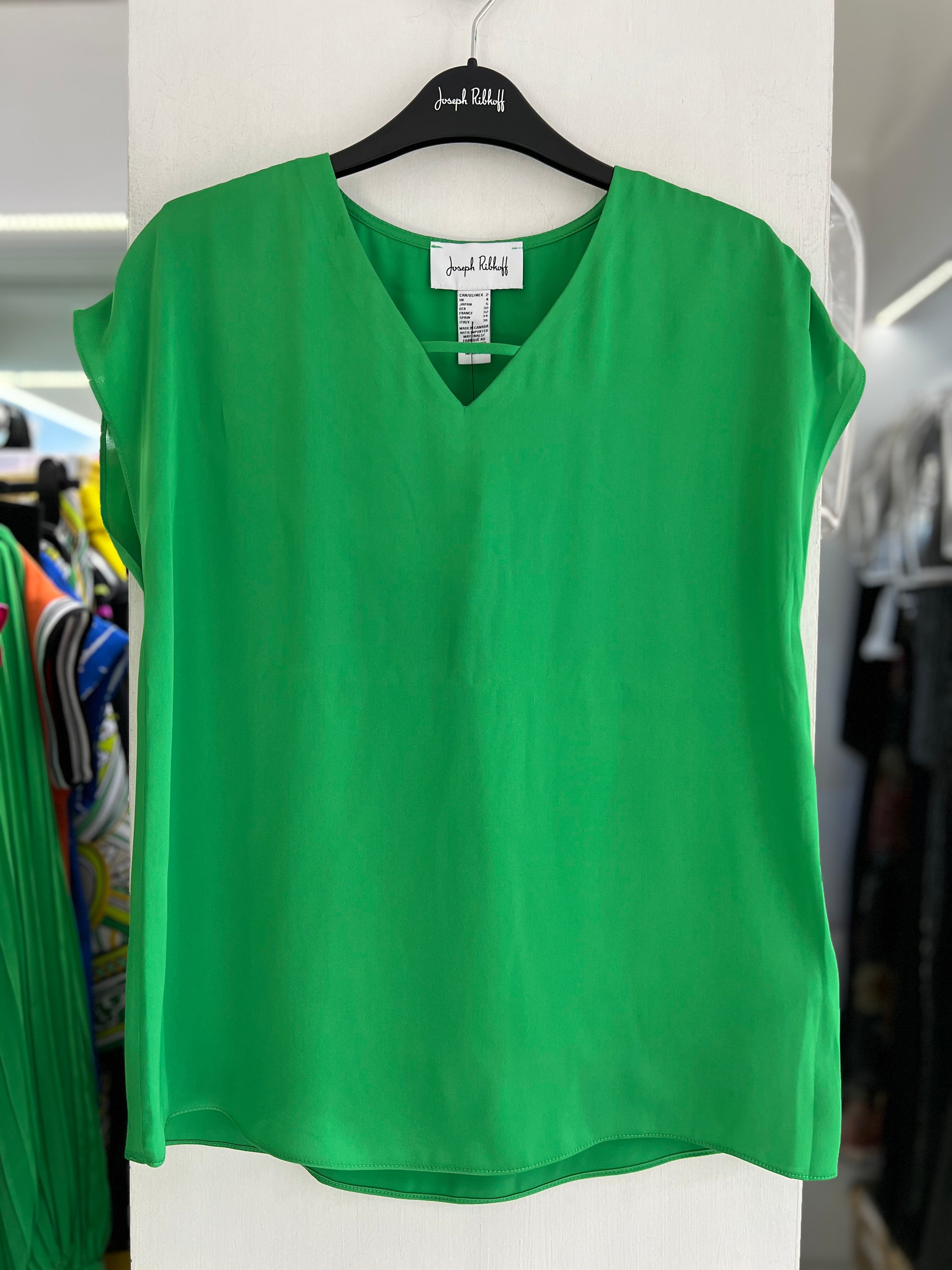 BLUSA ROSA/VERDE CUELLO V 242123