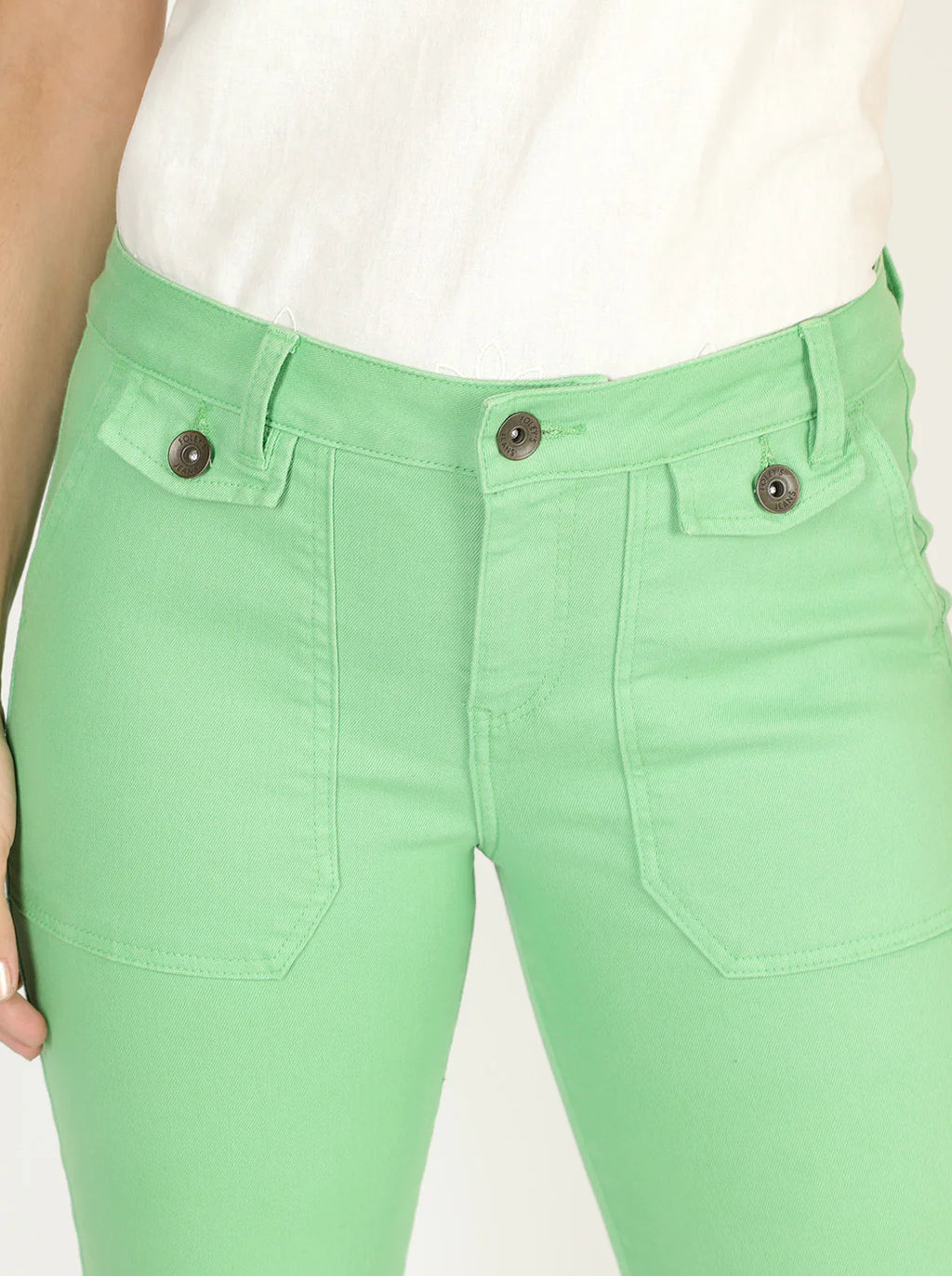 PANTALÓN JEANS VERDE 124436