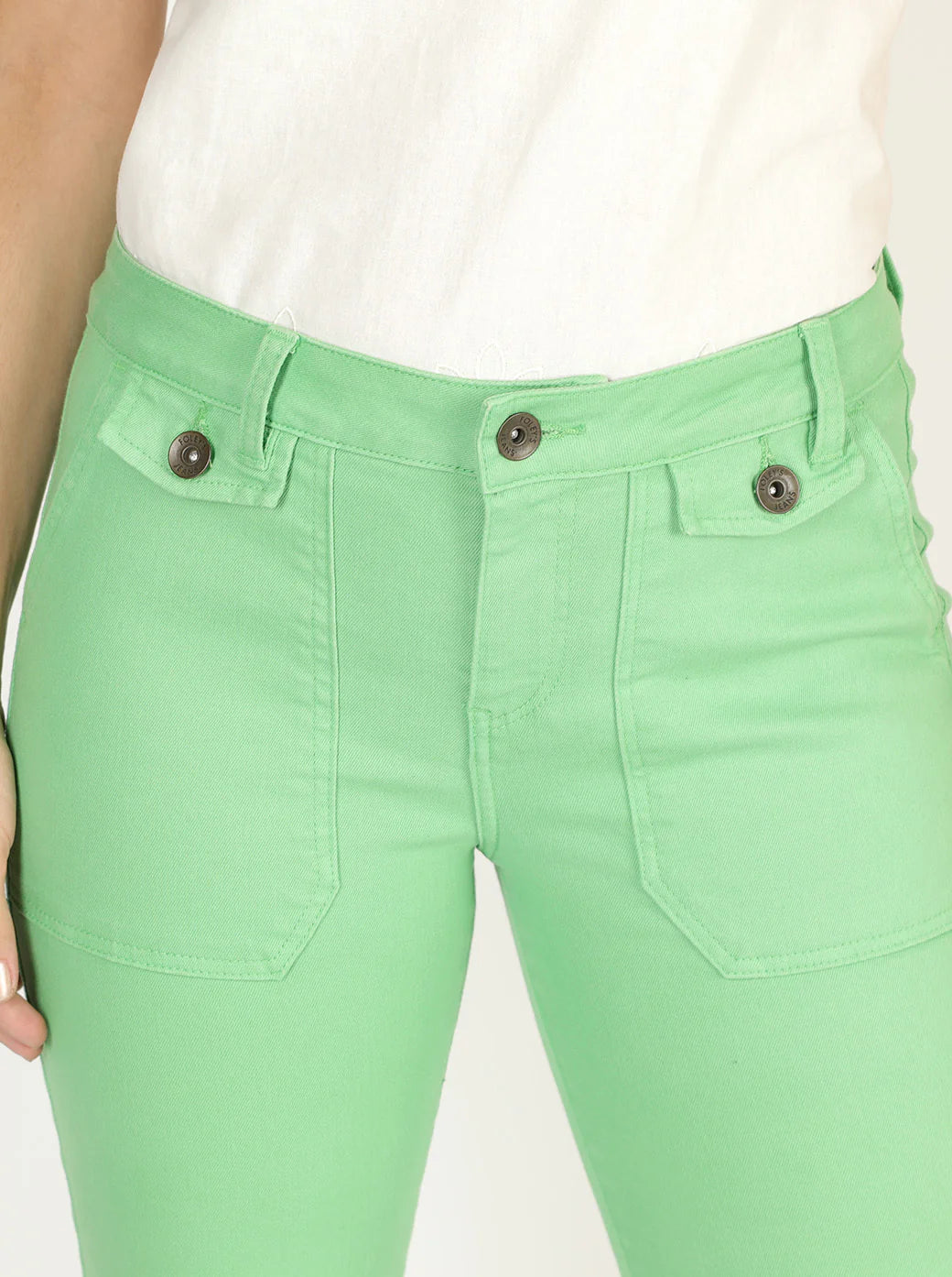 PANTALÓN JEANS VERDE 124436