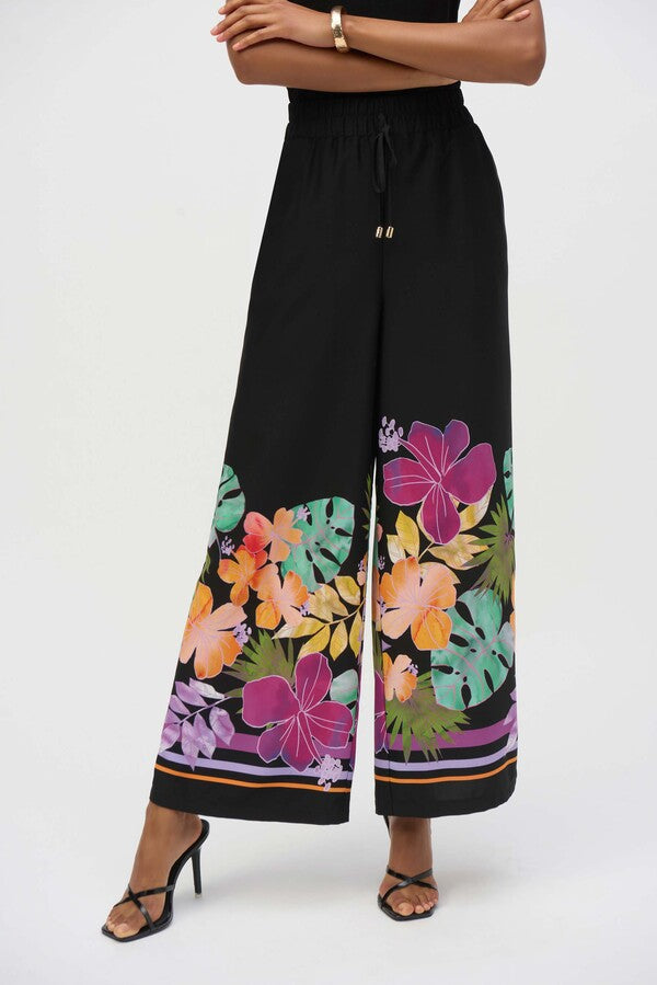 PANTALÓN NEGRO ESTAMPADO 252217