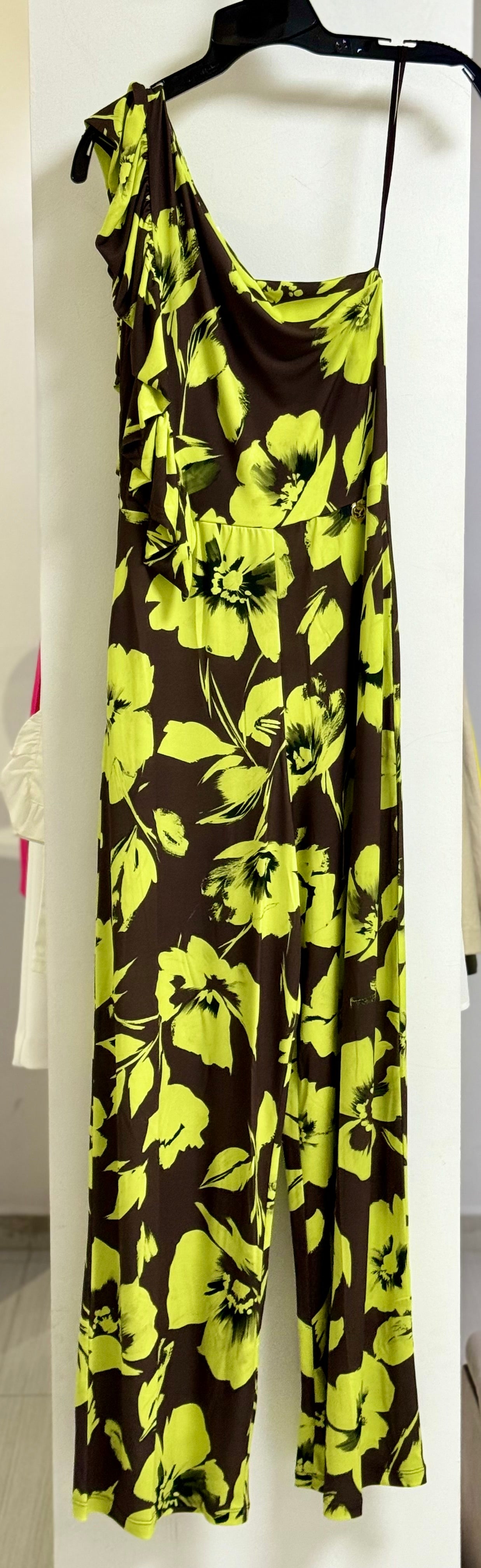 JUMPSUIT MARRÓN/AZUL ESTAMPADO 14068