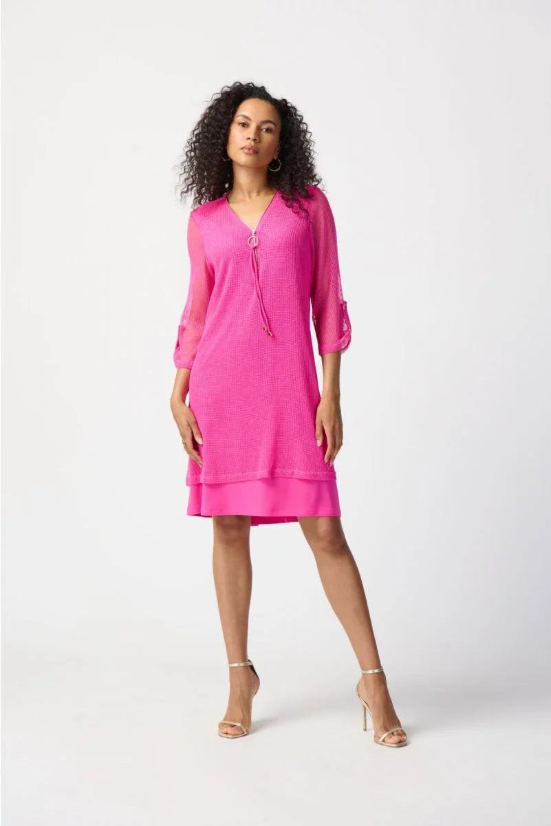 VESTIDO CORTO FIUSHA MALLA 241115