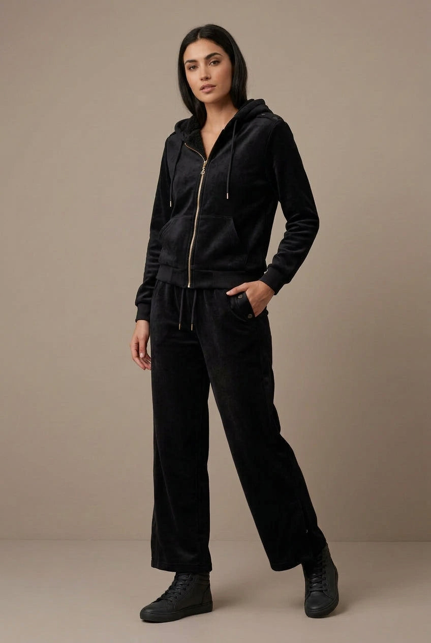 CONJUNTO DE PANTS ROSA Y NEGRO BM26T41