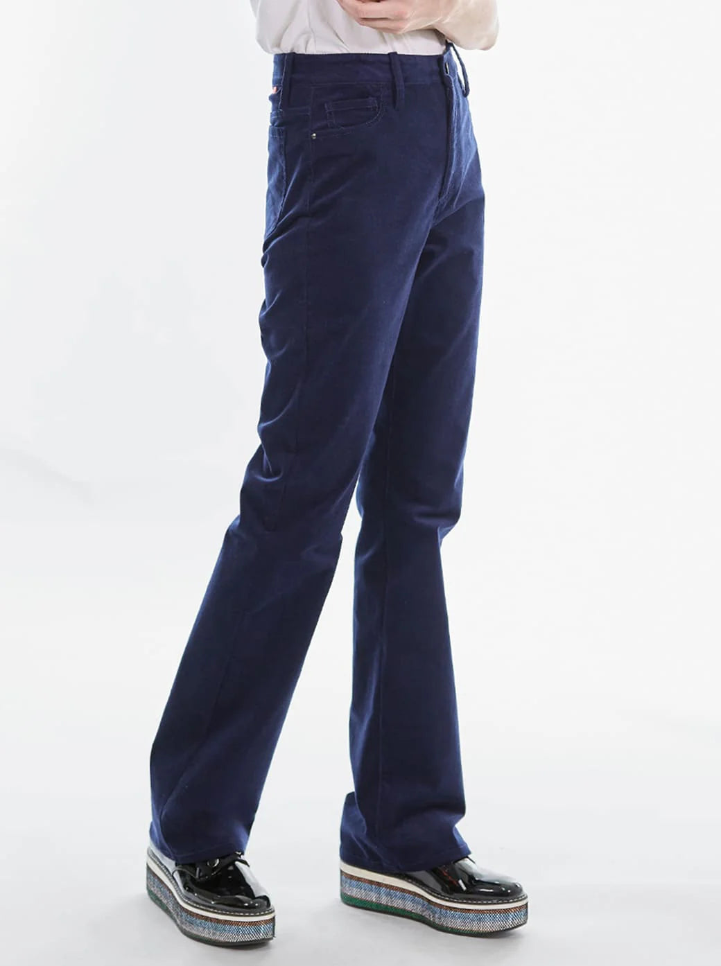 PANTALÓN PANA AZUL W22443