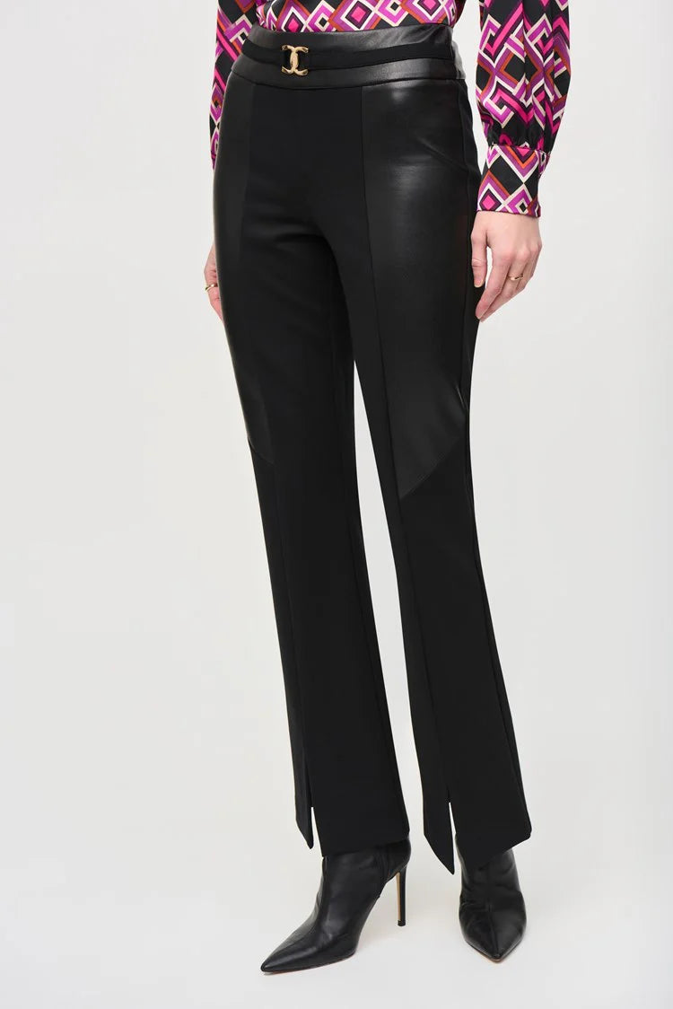 PANTALÓN NEGRO VINIPIEL EN PIERNA Y CINTURA 243139