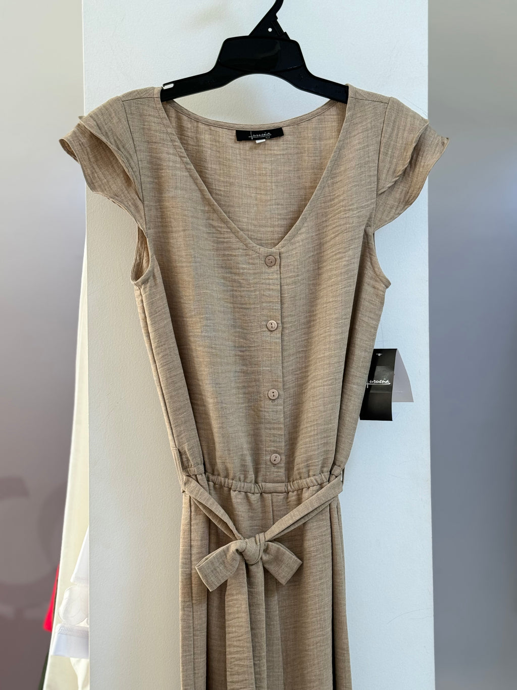 JUMPSUIT ROJO/BEIGE L35356