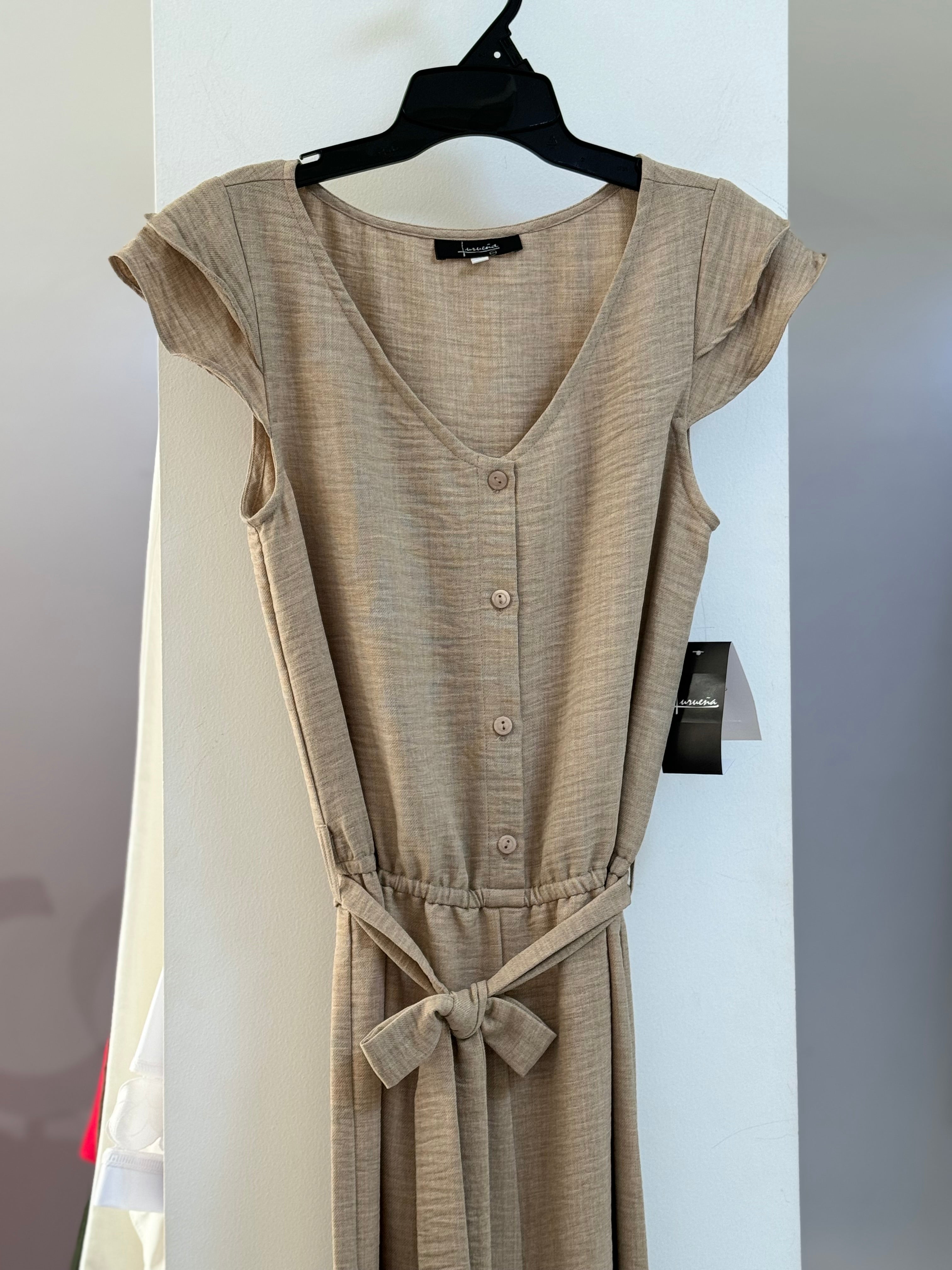 JUMPSUIT ROJO/BEIGE L35356