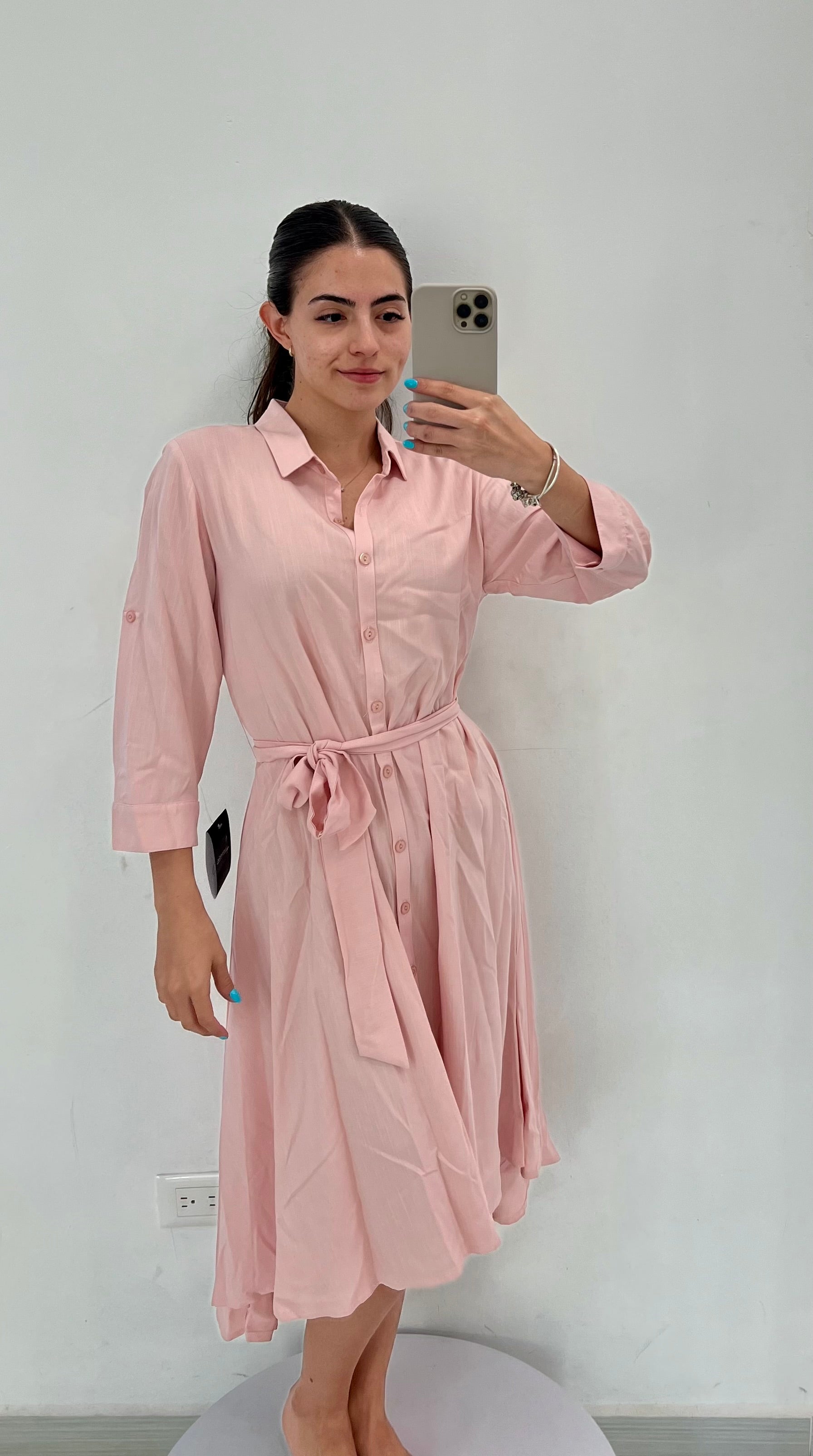 VESTIDO CORTO LIMÓN/ROSA/FIUSCHA L35353