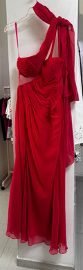 VESTIDO LARGO CORAL BORDADO