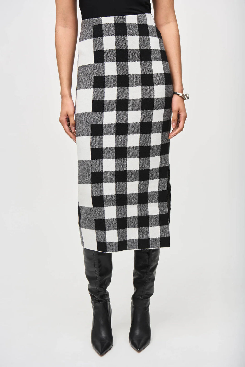 FALDA CUADRO NEGRO ESTAMPADO 243947