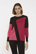 SUÉTER NEGRO Y ROSA 224046