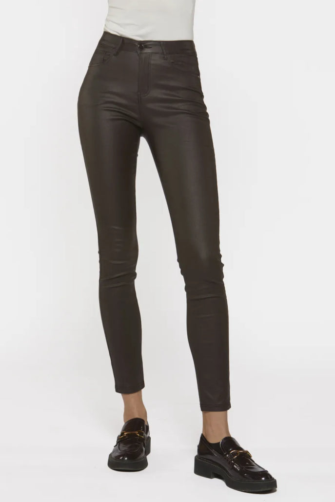 PANTALON JEANS CAFE 224701