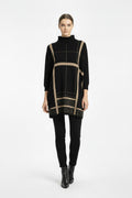PONCHO NEGRO PRINT 2746