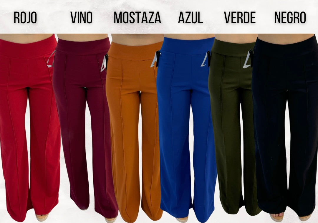 PANTALÓN PALAZZO MULTICOLORES L35478