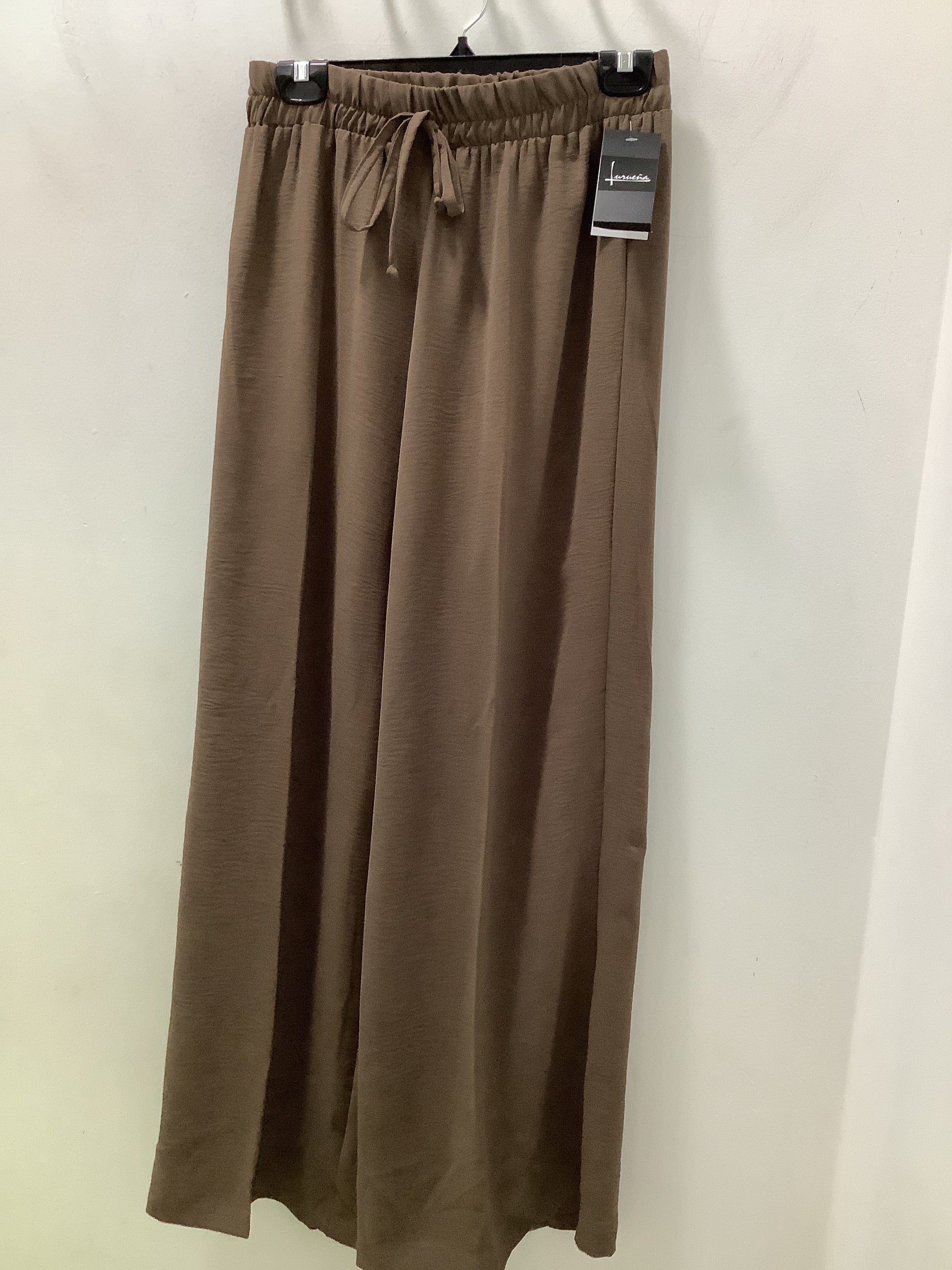 PANTALÓN PIERNA AMPLIA OLIVO/NEGRO/BEIGE/CAFE L37119