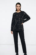 SUÉTER NEGRO/PLATA L33483