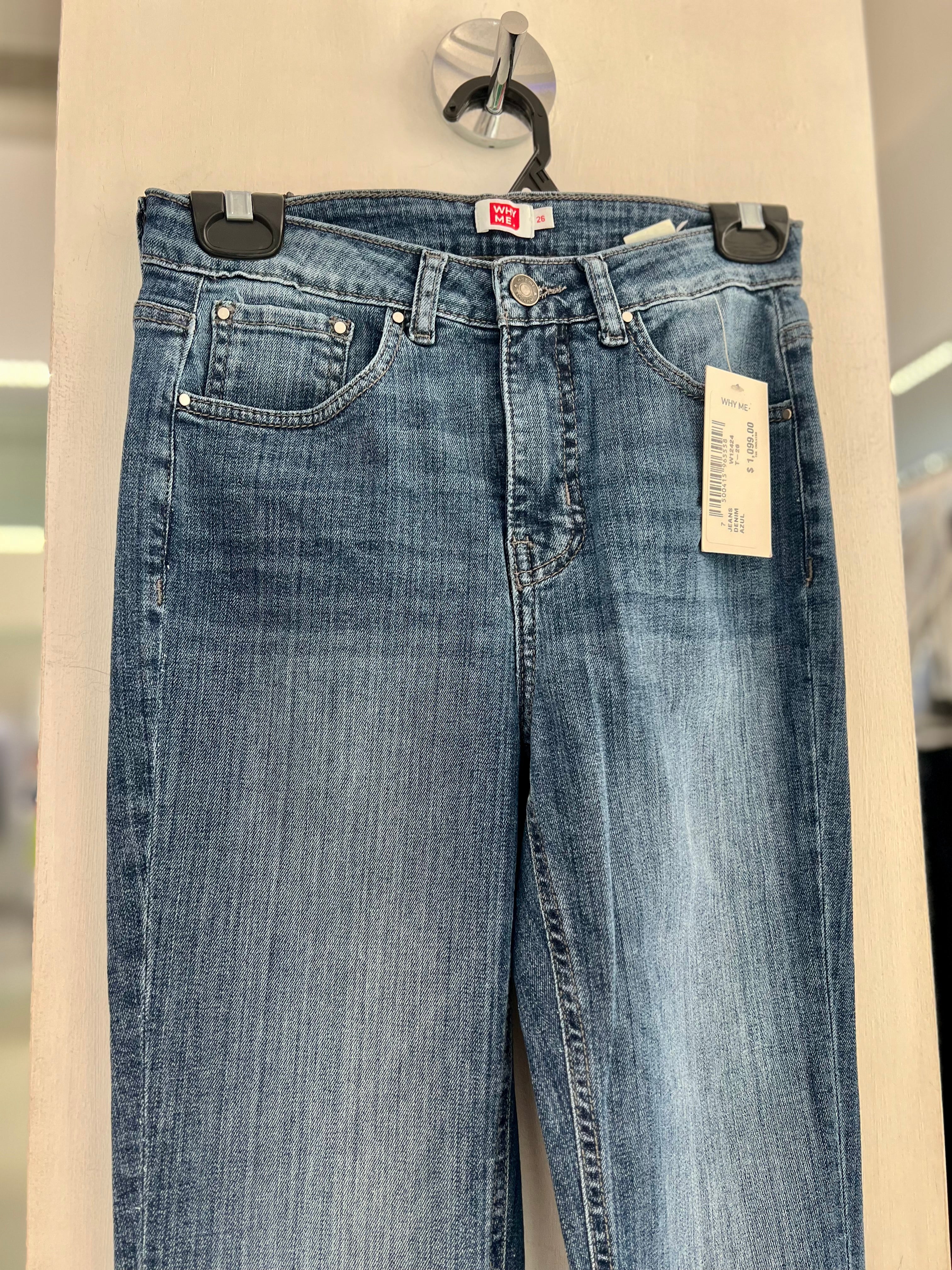 PANTALÓN JEANS AZUL CAMPANA W12424
