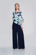 JUMPSUIT MARINO ESTAMPADO GASA 242726