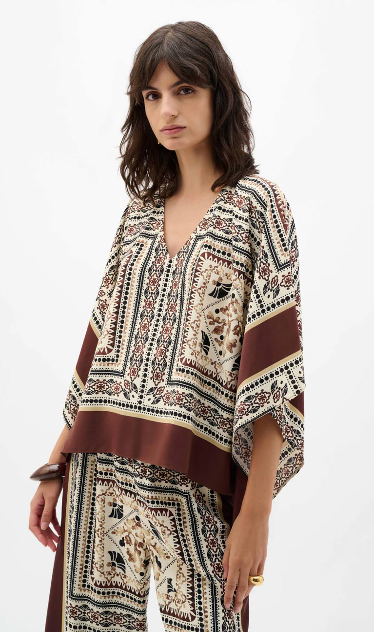 BLUSA BEIGE PRINT 262260