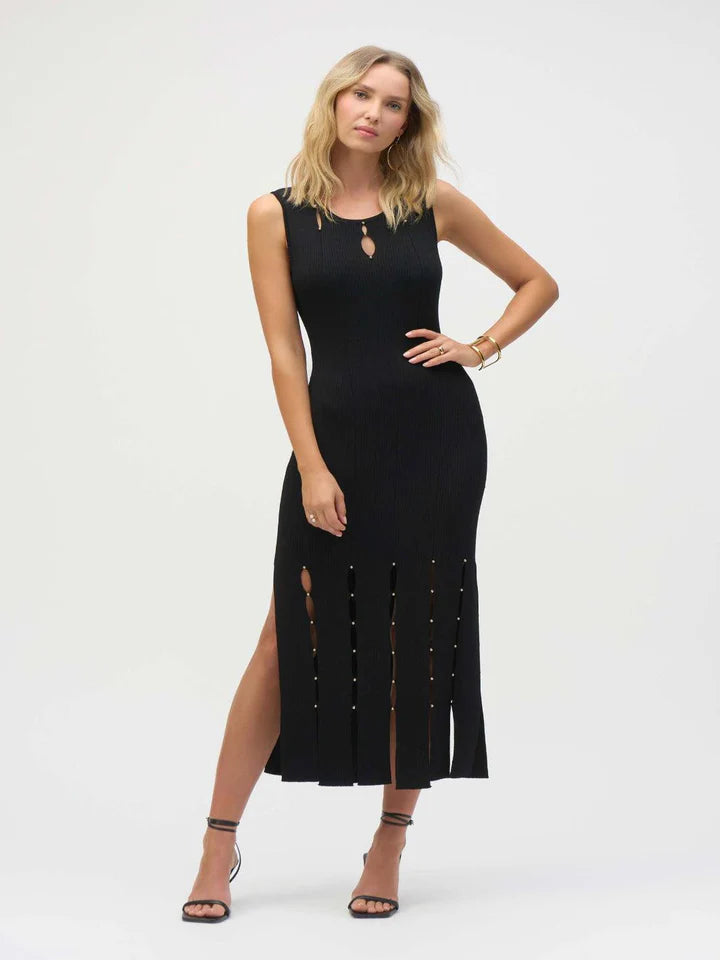 VESTIDO NEGRO MIDI 252925