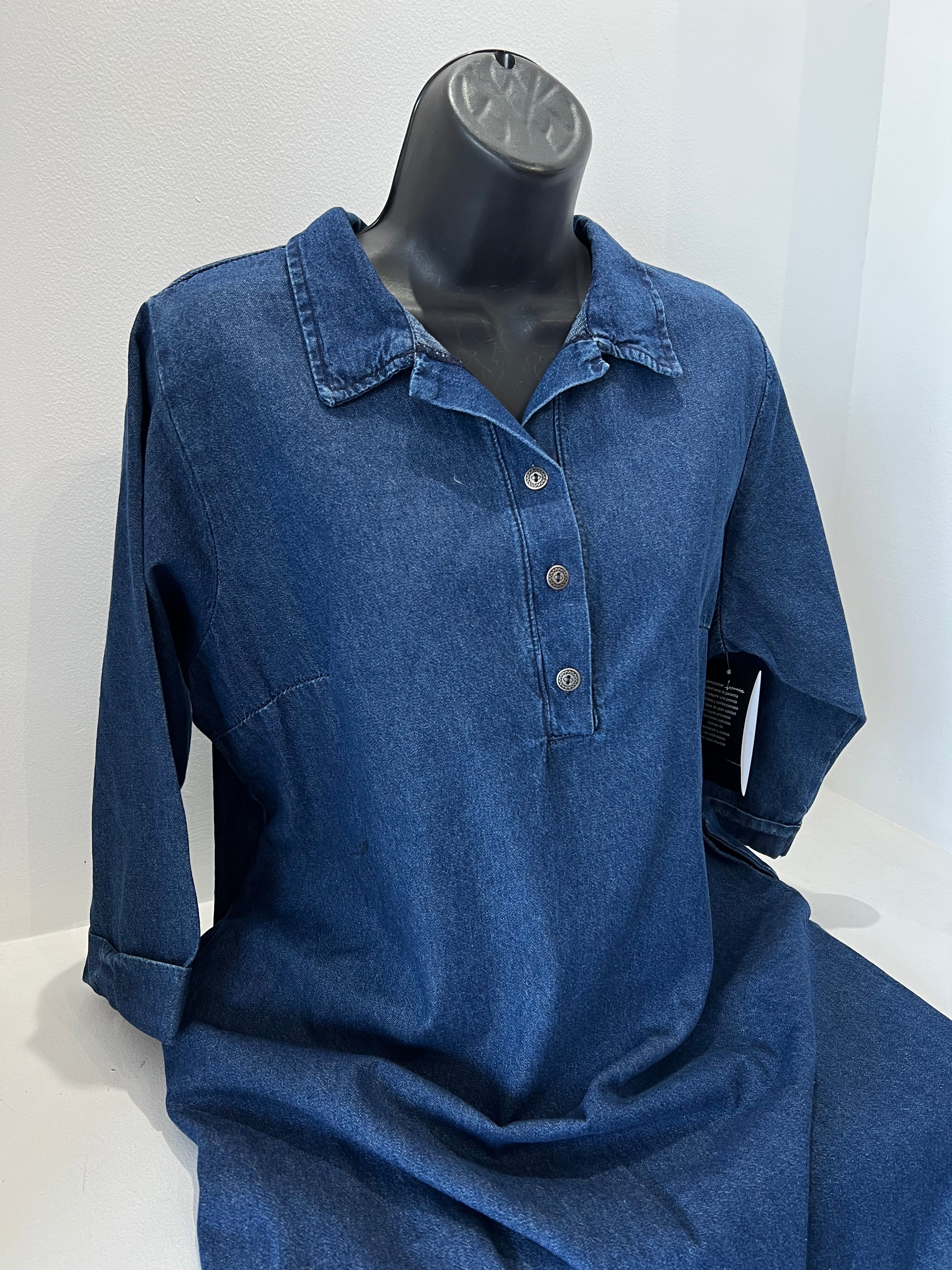 VESTIDO CORTO MEZCLILLA