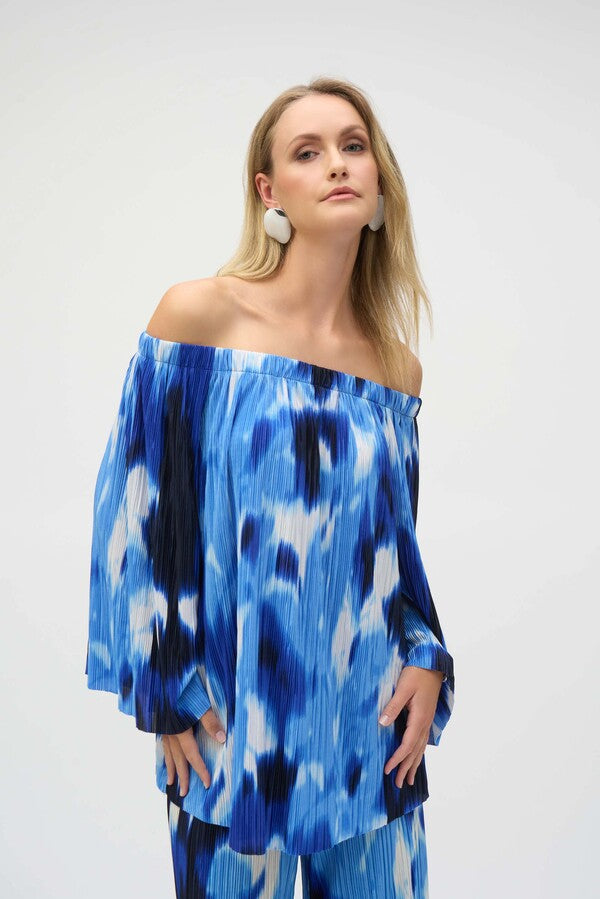 BLUSA AZUL ABARROTADA 252227