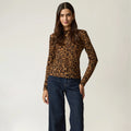 BLUSA CAMEL ESTAMPADA R22552