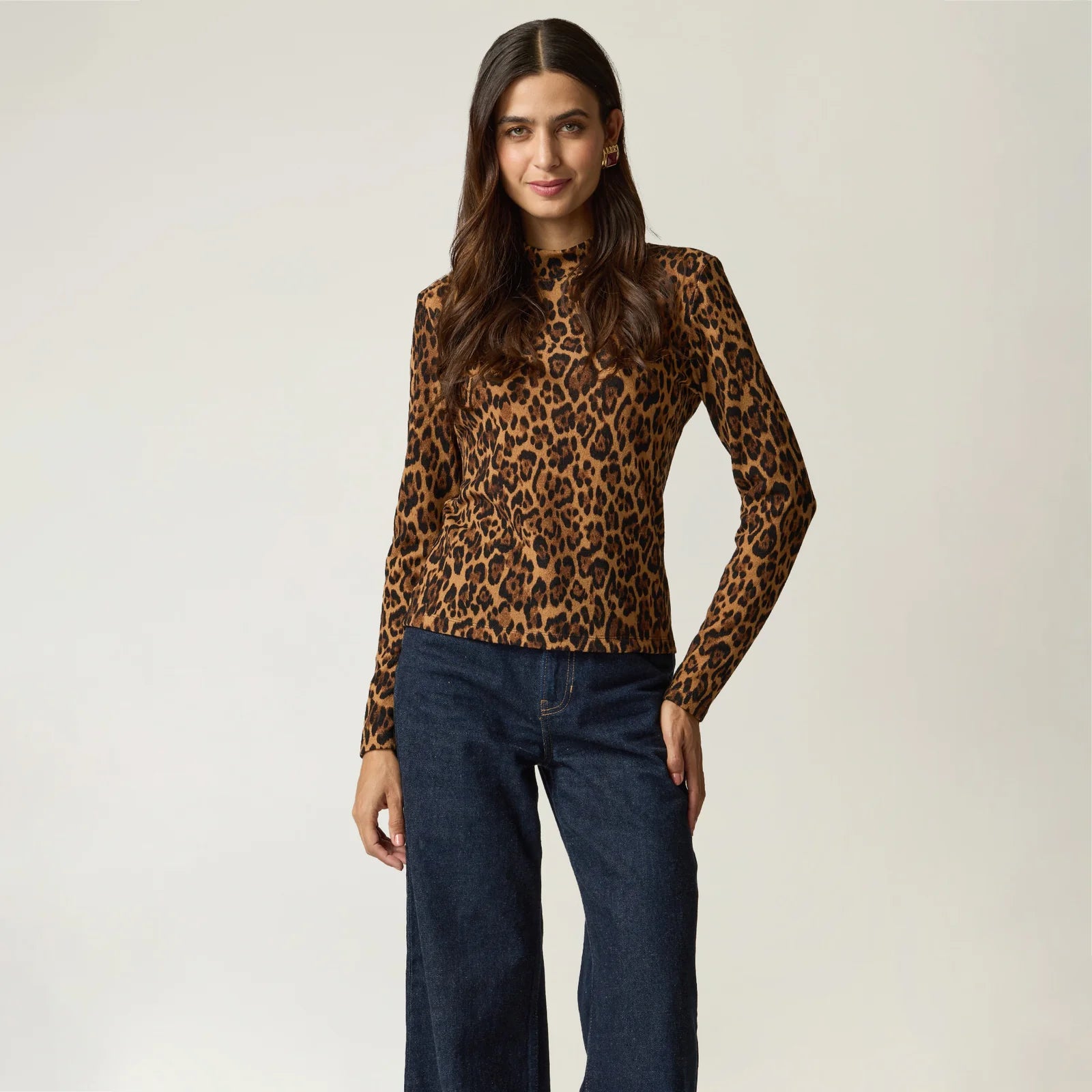 BLUSA CAMEL ESTAMPADA R22552