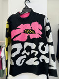 SUÉTER NEGRO ESTAMPADO 224033