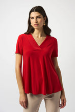 Cargar imagen en el visor de la galería, BLUSA ROSA/ROJO/FIUSCHA CUELLO V 251125
