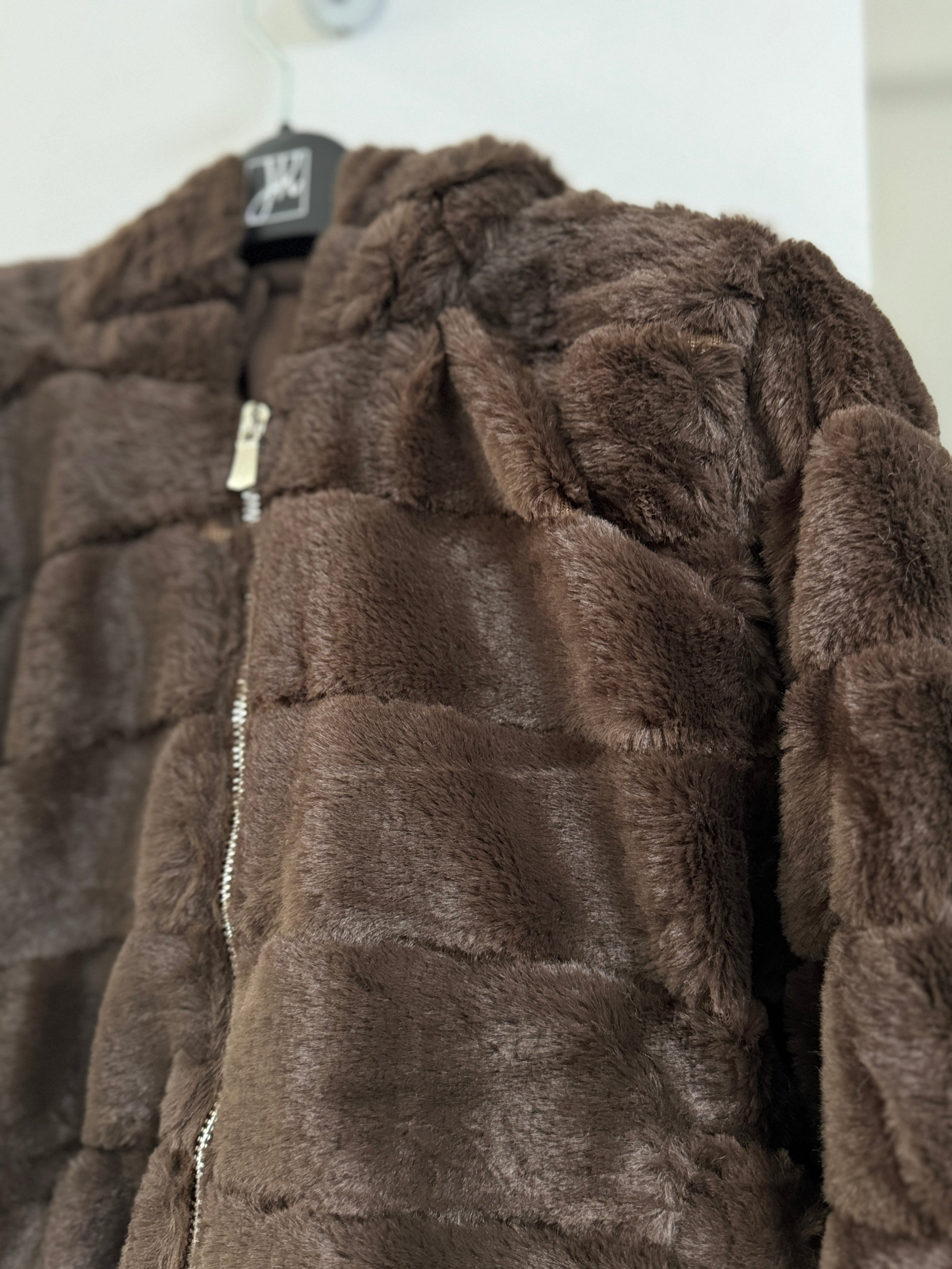 CHAQUETA BEIGE/CAFÉ LJ24499