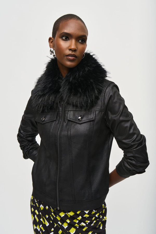 CHAQUETA VINIPIEL NEGRO 243907