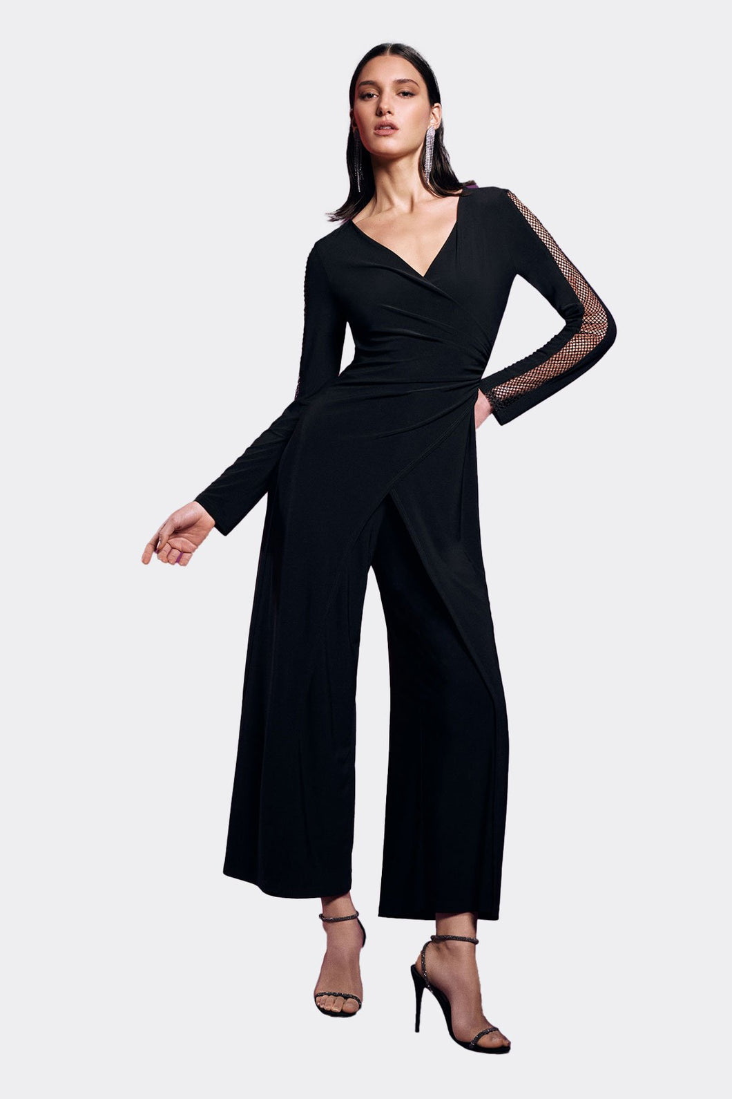 JUMPSUIT NEGRO MALLA EN MANGAS 243722