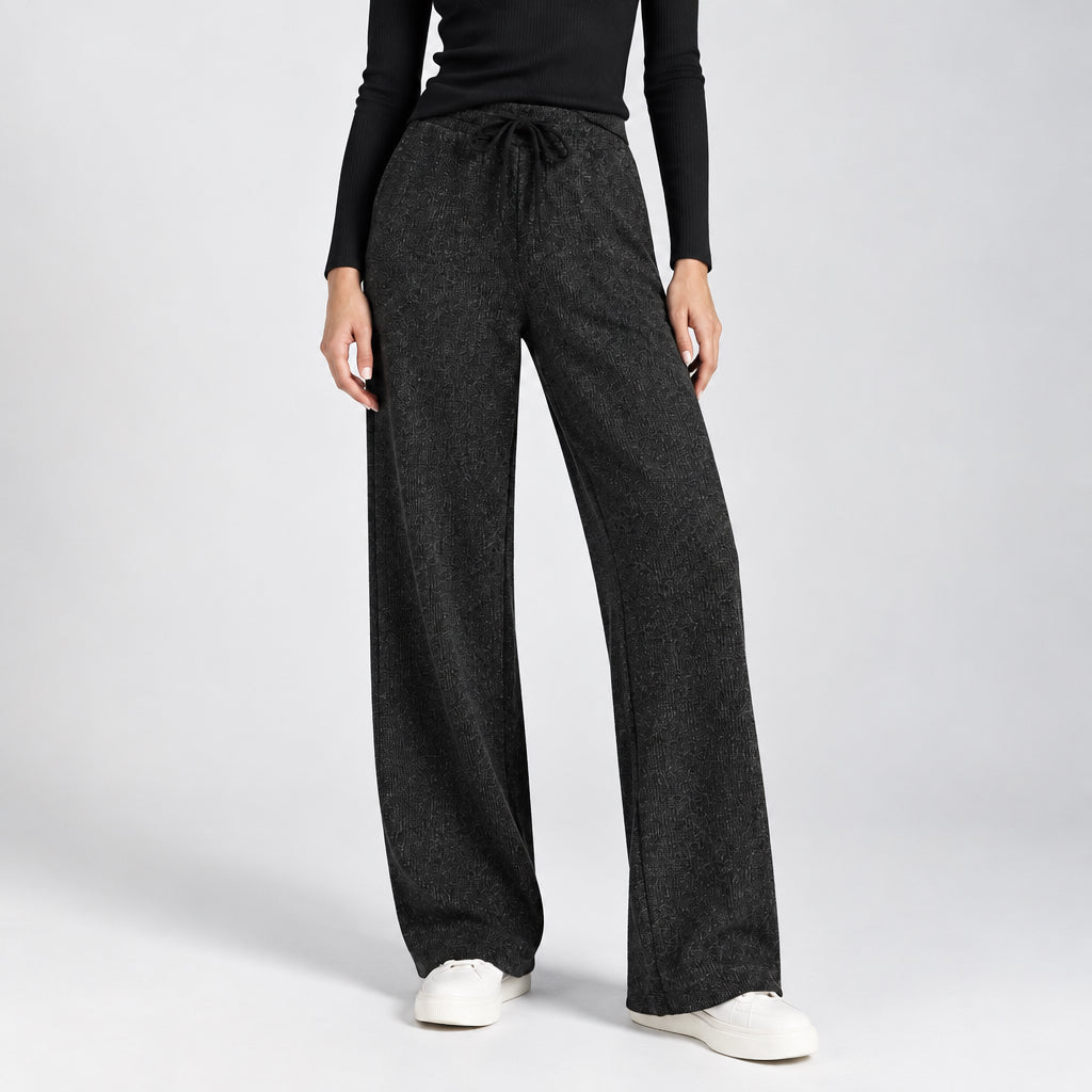 PANTALÓN TEJIDO NEGRO L35900