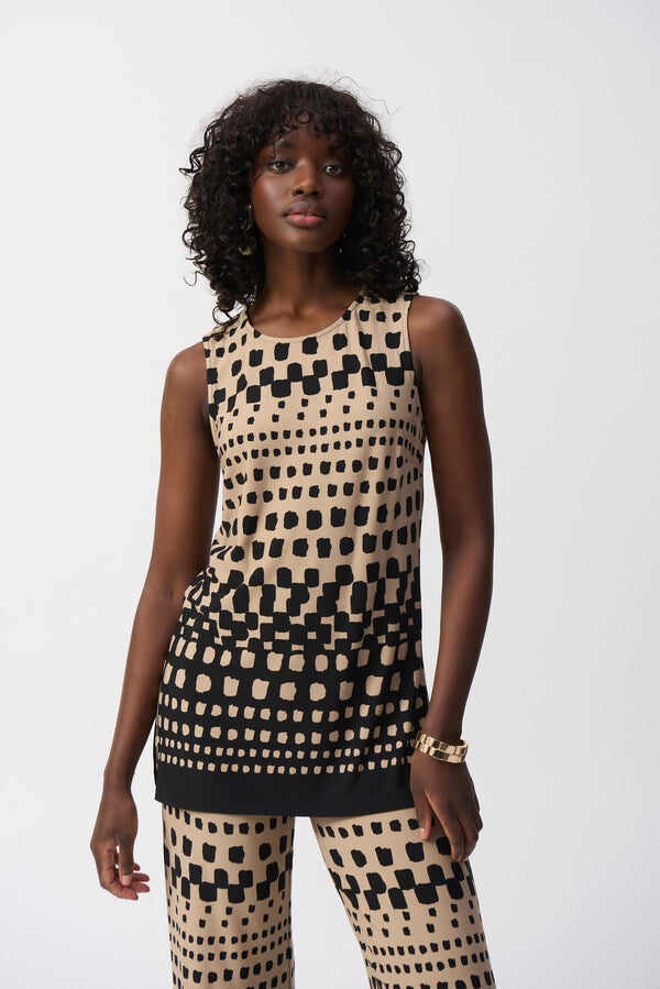 BLUSA NEGRA ESTAMPADA 251193