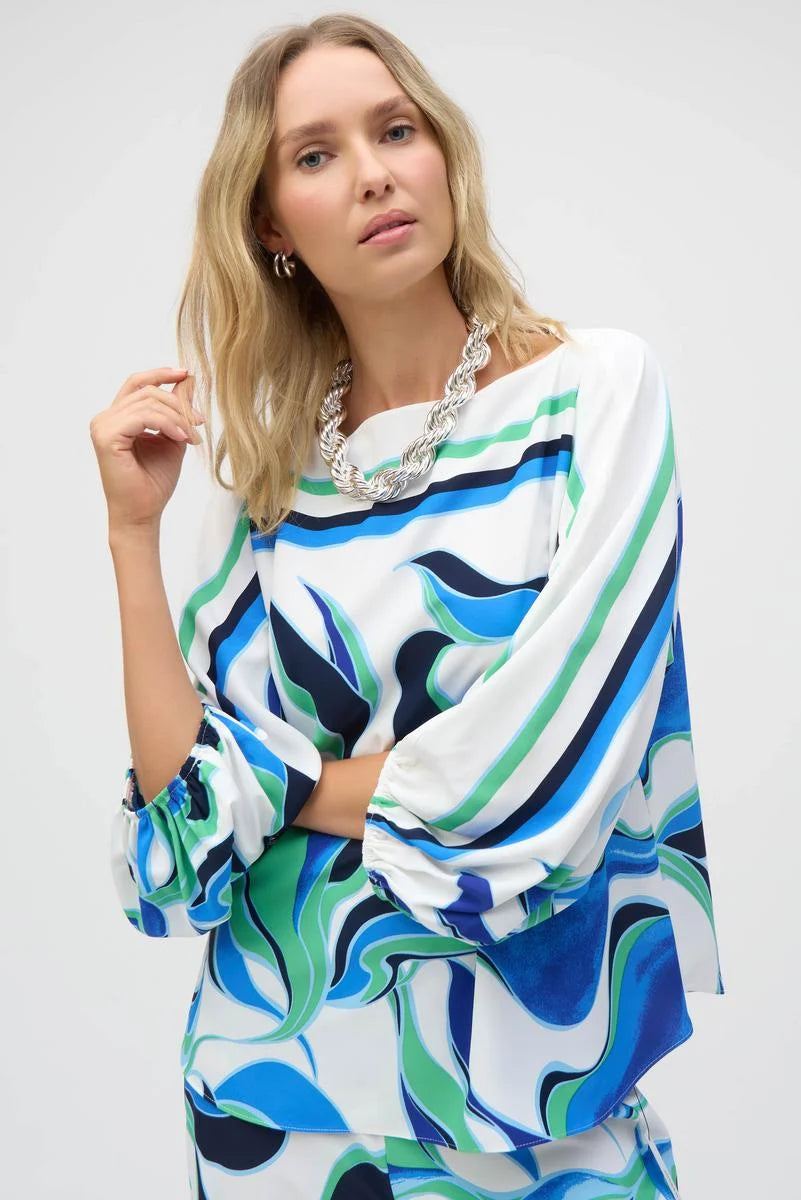 BLUSA BLANCA ESTAMPADA 252085