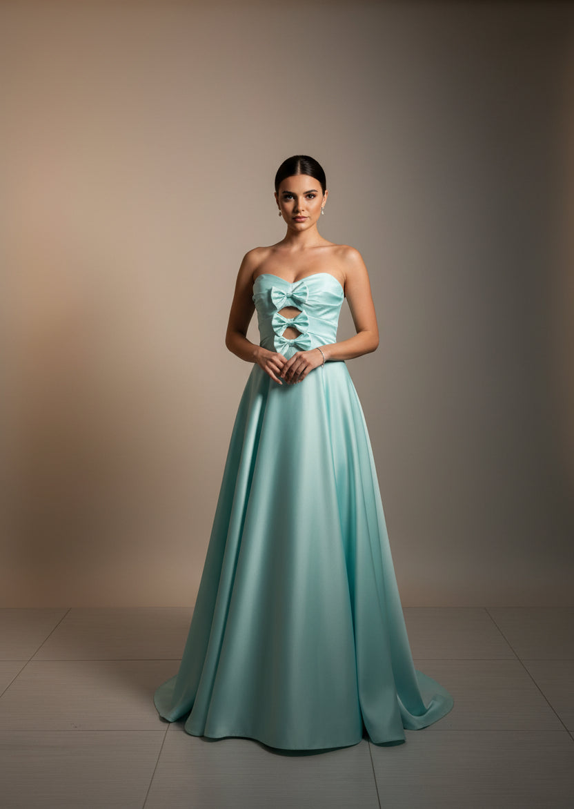VESTIDO LARGO MENTA 57390
