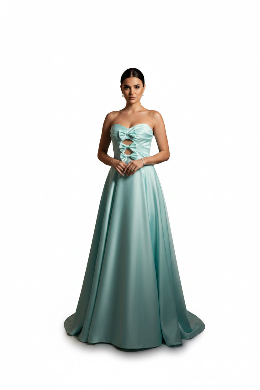 VESTIDO LARGO MENTA 57390