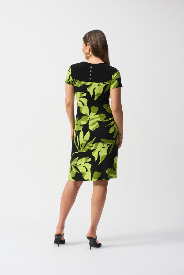 VESTIDO CORTO NEGRO ESTAMPADO 251200