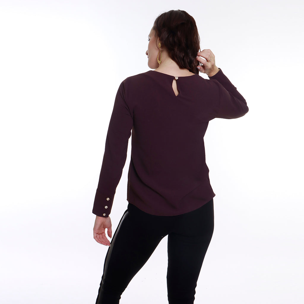 BLUSA MORADA/ROJA 9960