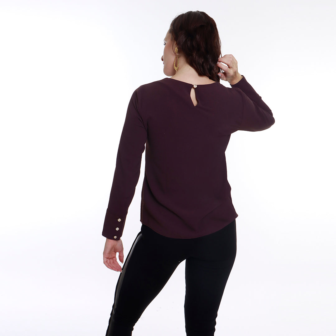 BLUSA MORADA/ROJA 9960