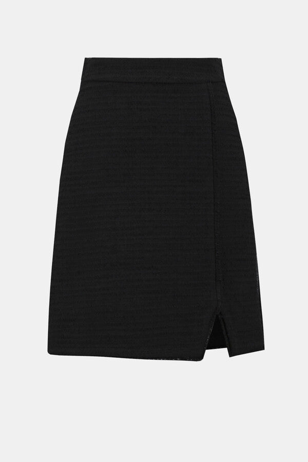 FALDA CORTA TEJIDO NEGRO 243270