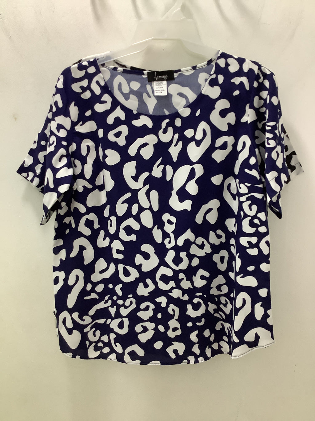 BLUSA ESTAMPADA NEGRO/MARINO L37134