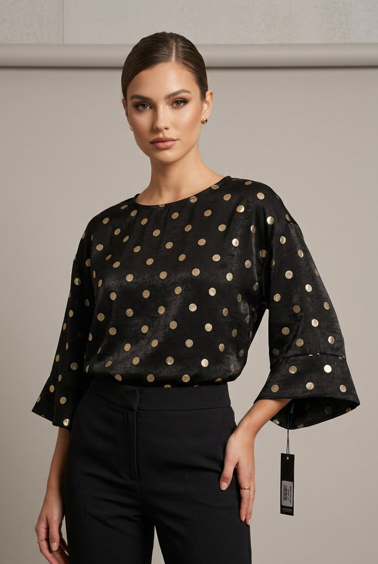 BLUSA NEGRA LUNARES 2795